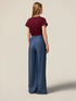 Palazzo-Jeans aus Tencel-Satin image number 1