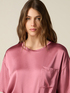 Boxy-Bluse aus Viskose-Satin image number 2