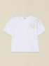 T-shirt with floral appliqu&eacute;s image number 3