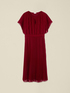 Robe midi en georgette pliss&eacute;e image number 3