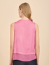 Top in raso e georgette image number 1