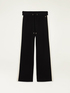Pantaloni a palazzo in maglia image number 4