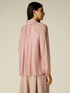 Bluse aus Seiden-Voile-Mix mit Schleife image number 1