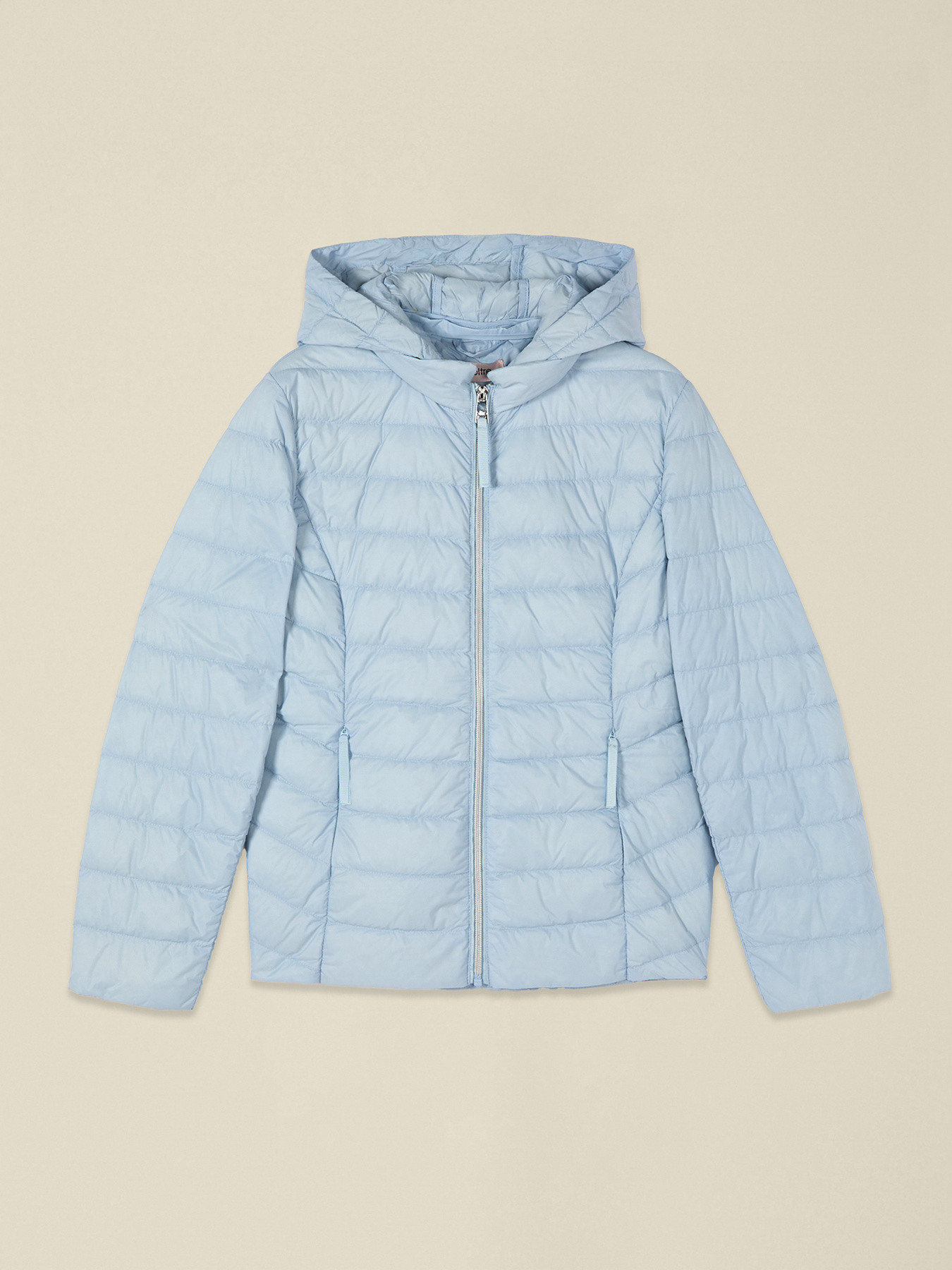 Lightweight down jacket in real feather image number 3