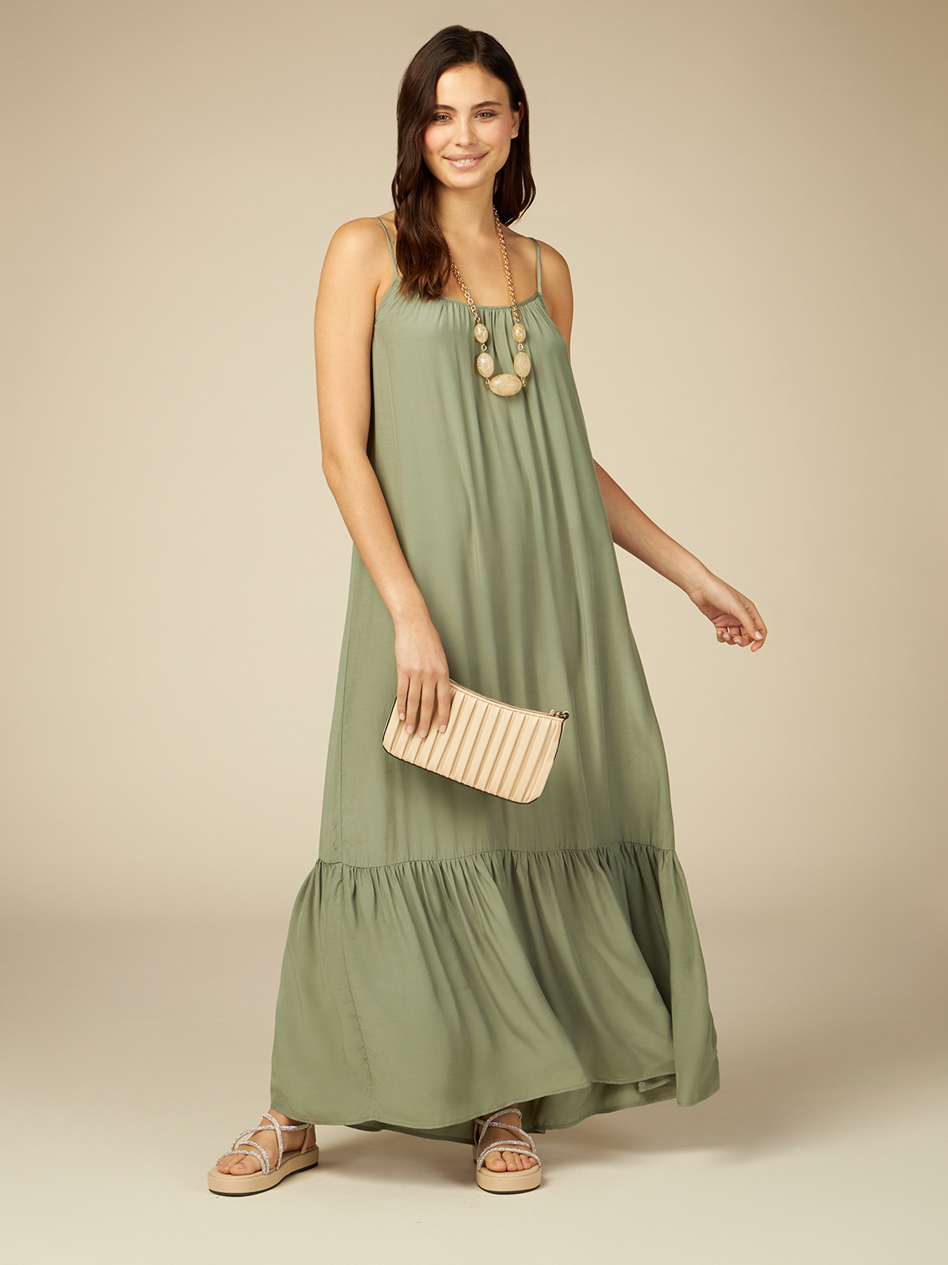 Long viscose dress image number 0