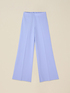 Wide-leg palazzo pants in crepe fabric image number 4