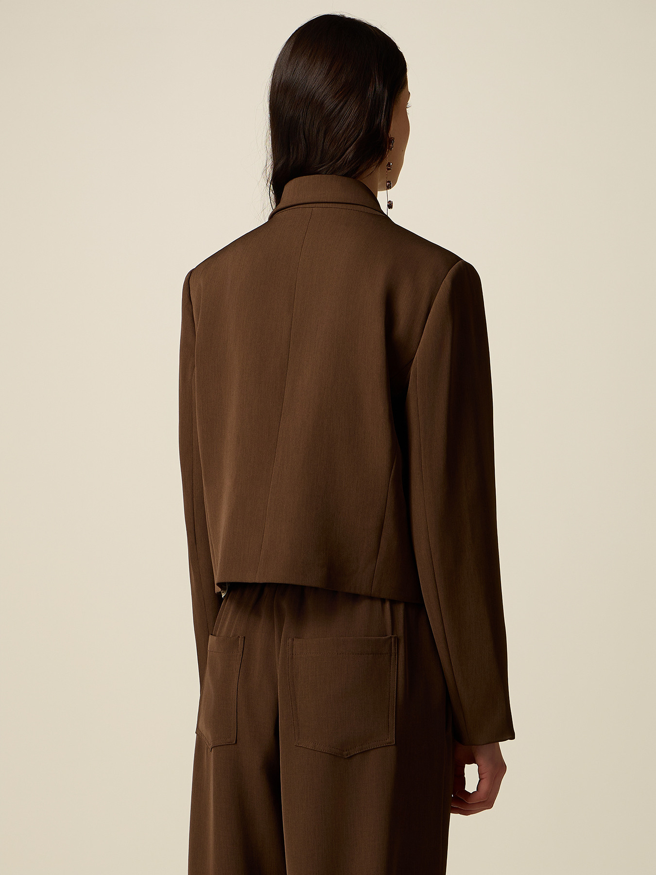 Doppelreihiger Crop-Blazer image number 1