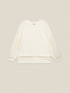 Sweat-shirt ferm&eacute; avec broderies sur les manches image number 3