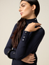 Fitted turtleneck in viscose blend image number 2