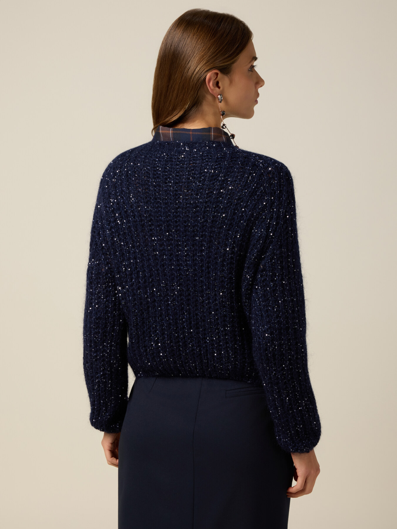 Jersey mezcla mohair con lentejuelas image number 1