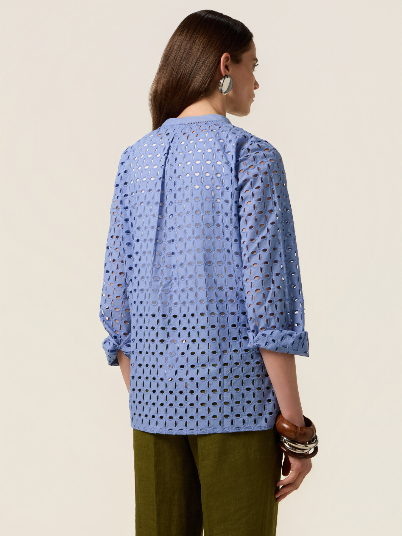 Blusa in sangallo see-through image number 1