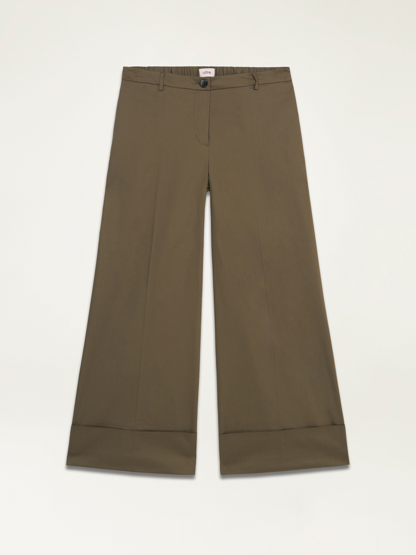 Cropped trousers with turn-up image number 4