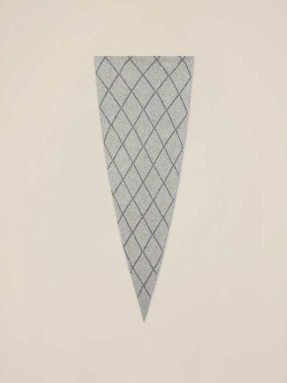 Schal mit Lurex-Stickerei