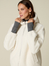 Oversized borg fleece sweatshirt image number 2