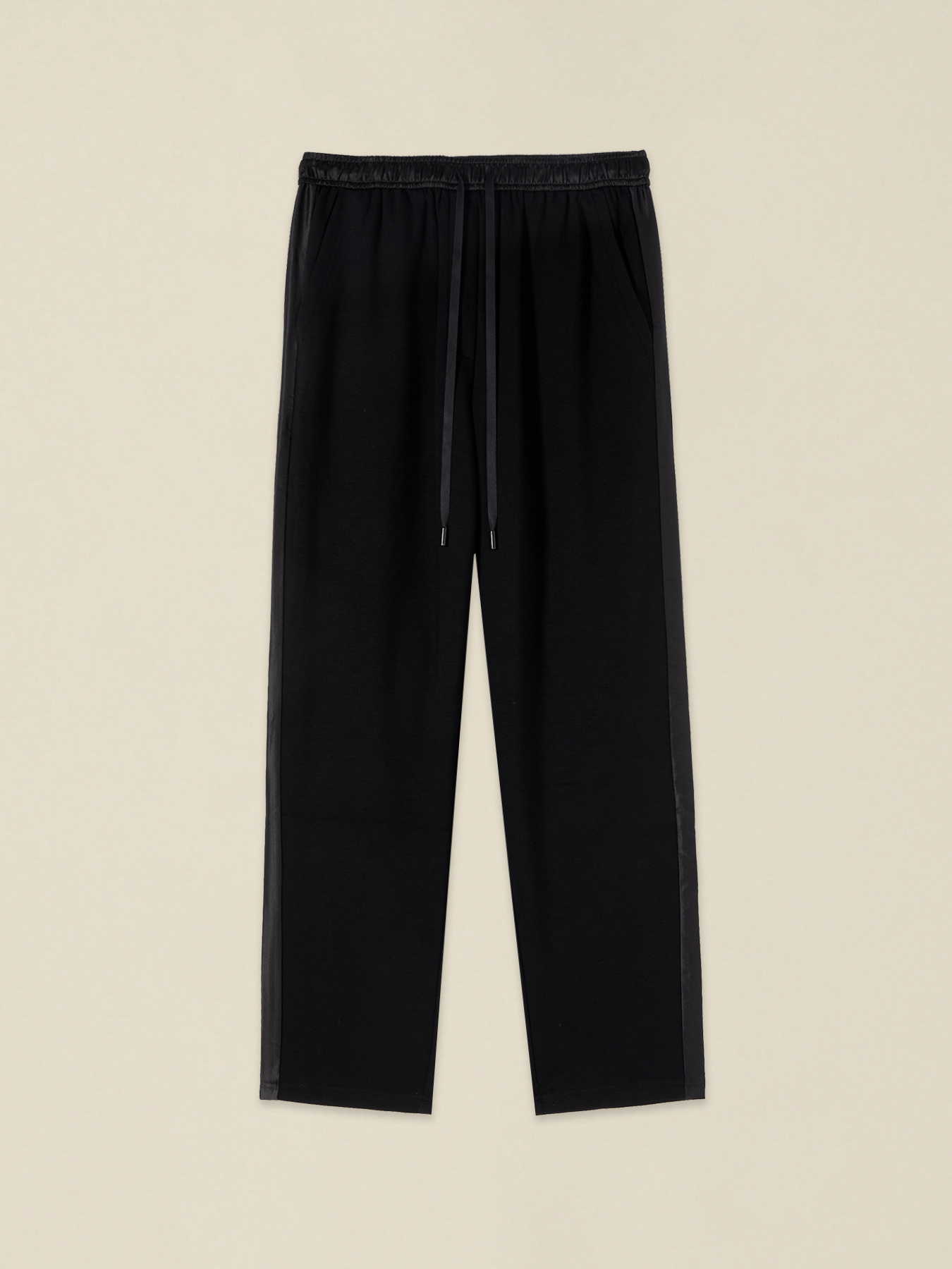 Joggers with satin details image number 4