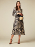 Patterned midi dress image number 0