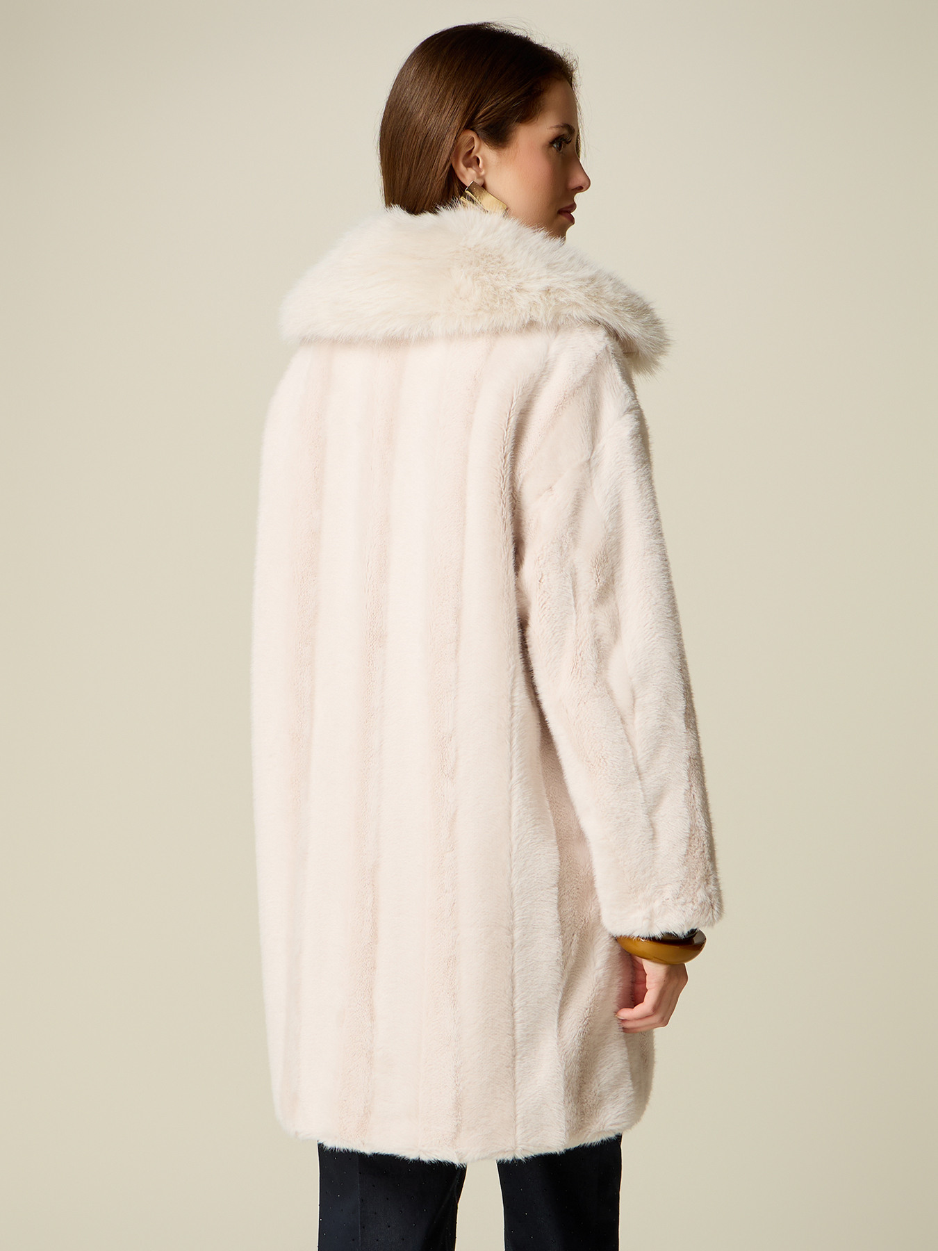 Cappotto in tessuto peluche image number 1