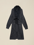 Knit coat with sequin embroidery image number 3
