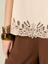 Cotton top with macram&eacute; image number 2