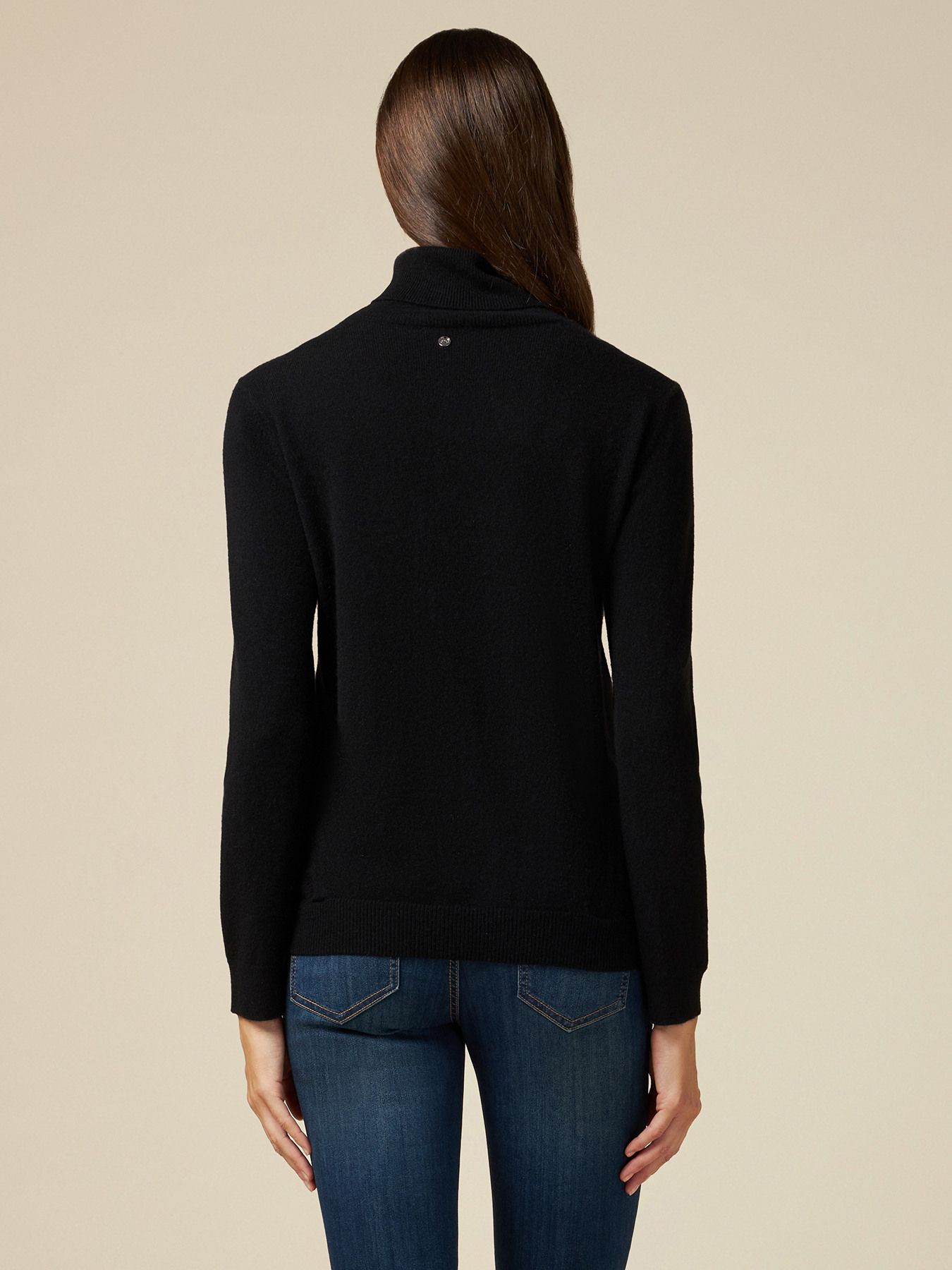 Maglia dolcevita in puro cashmere image number 1