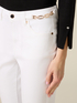 Skinny pants with metal chain image number 2