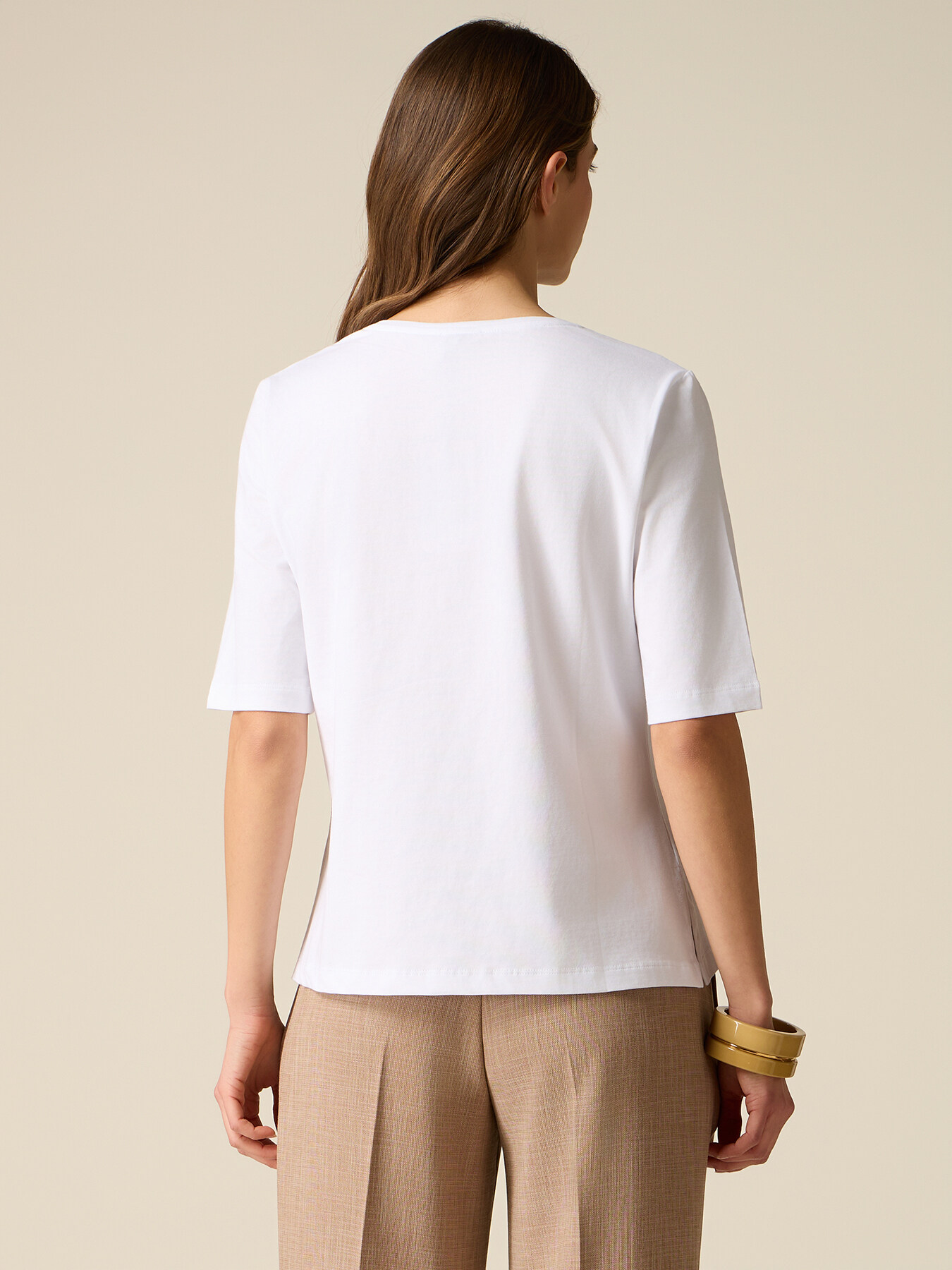 Jersey T-shirt with appliqu&eacute;s image number 1