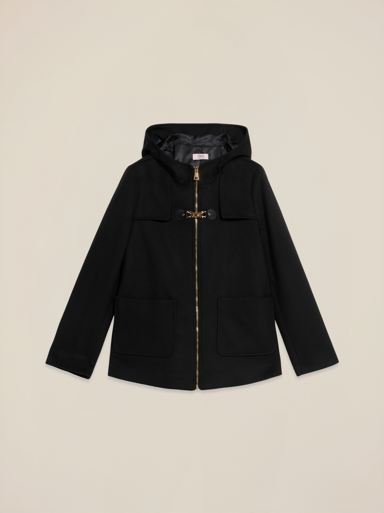 Hooded jacket with buckle image number 4