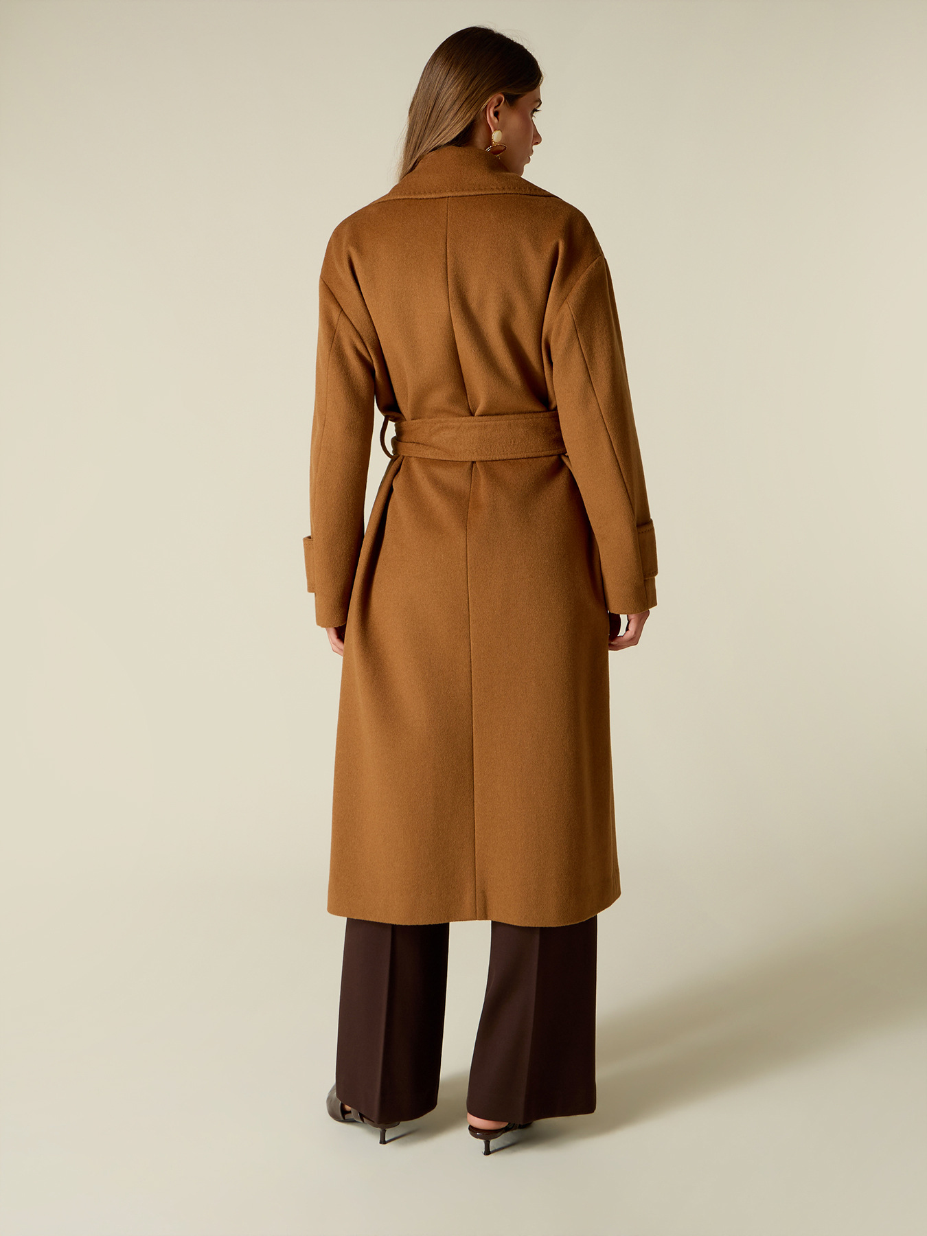 Wool blend double-breasted coat image number 1