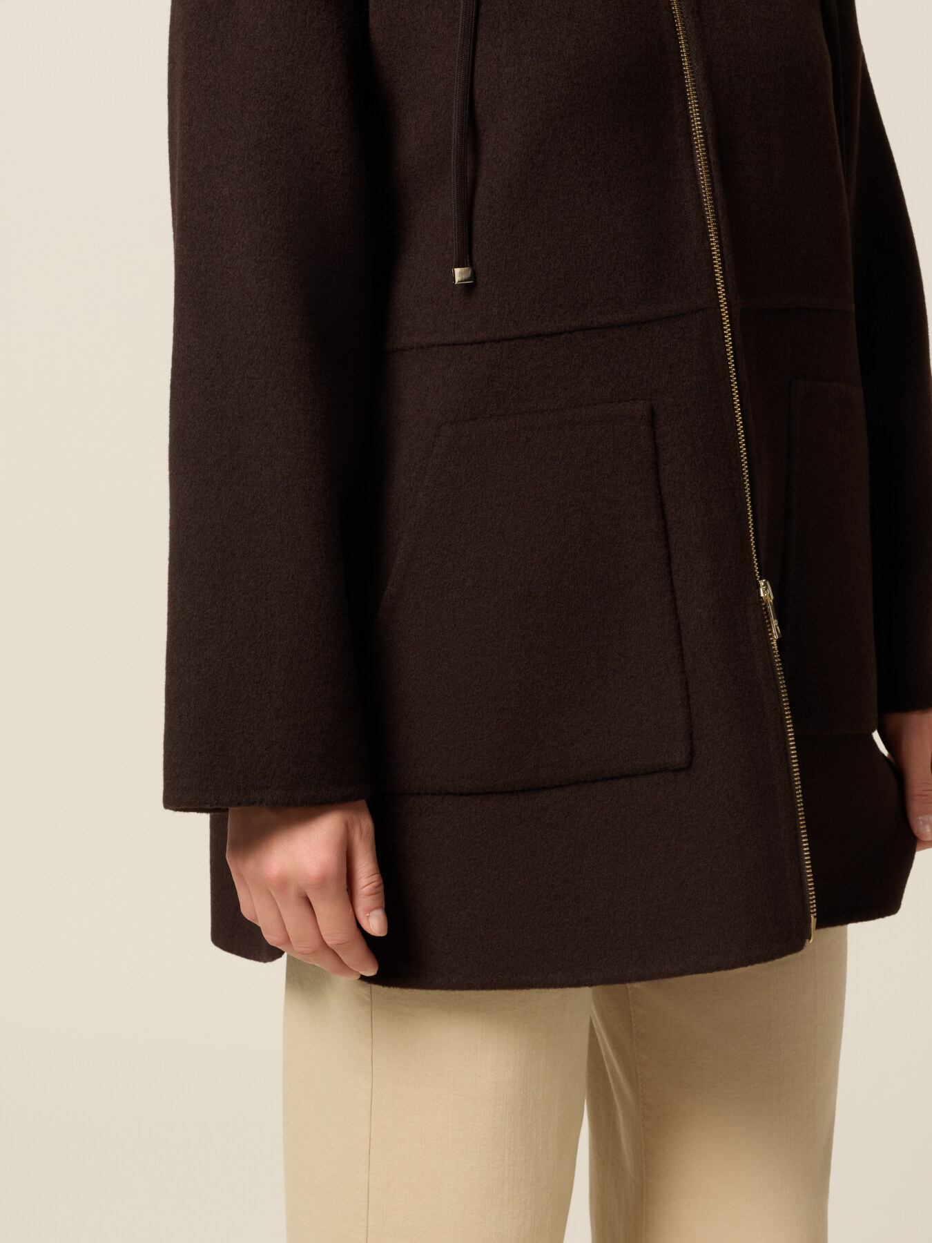 Padded hooded parka jacket image number 2
