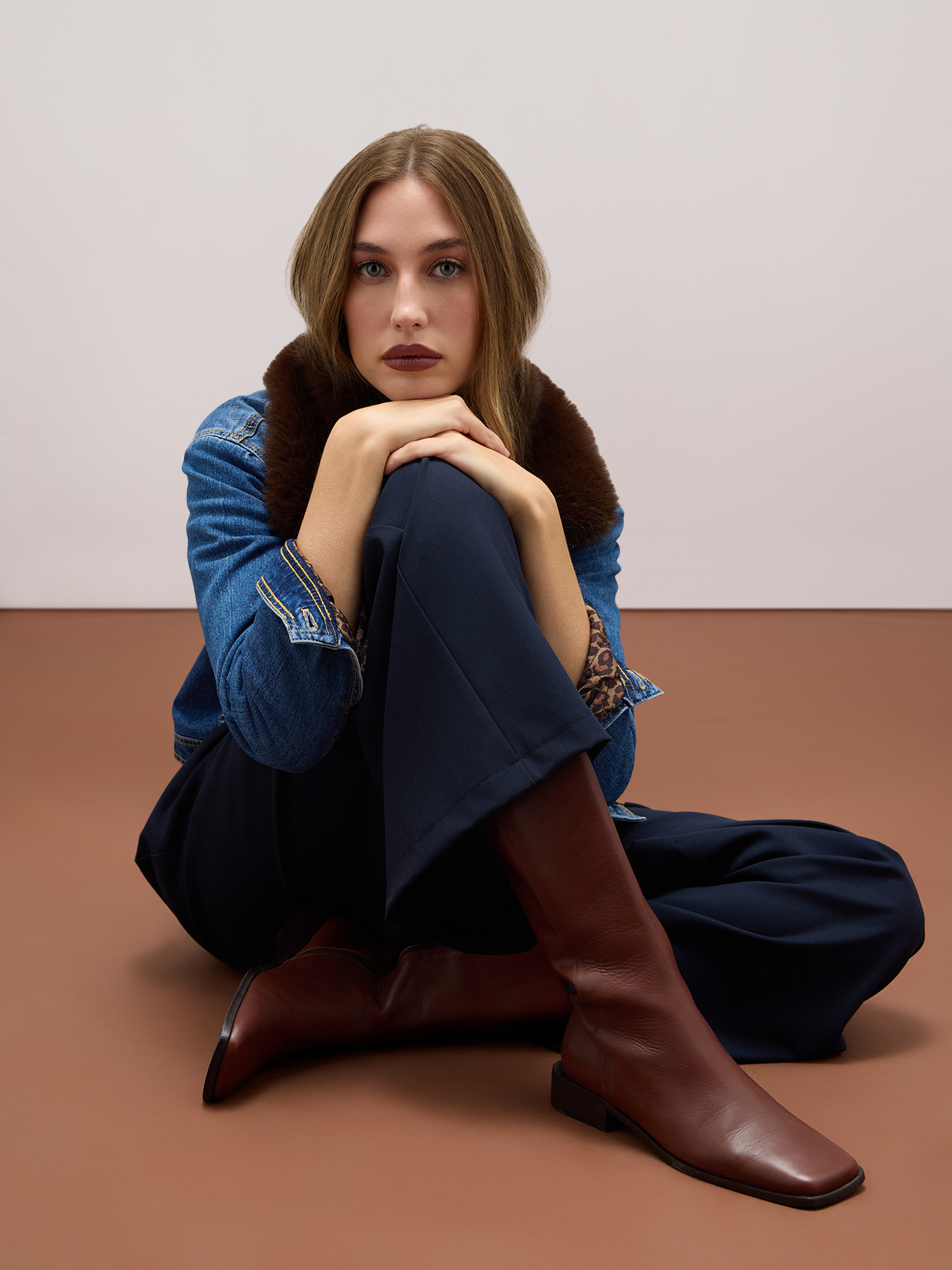 Wide leg joggers image number 1