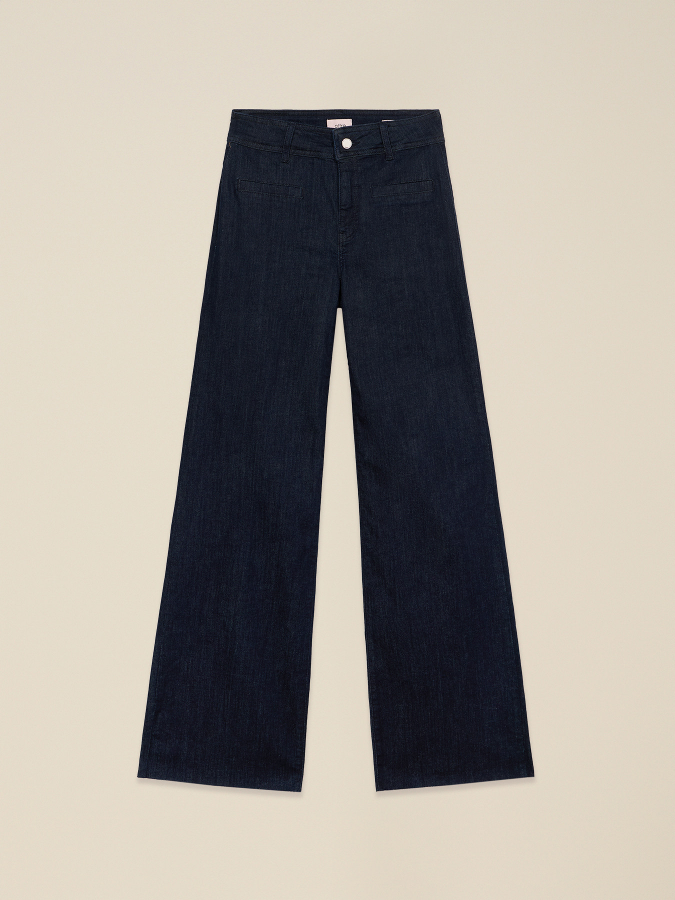 Blue rinse palazzo jeans image number 4