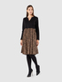 Vestito con gonna animalier image number 0
