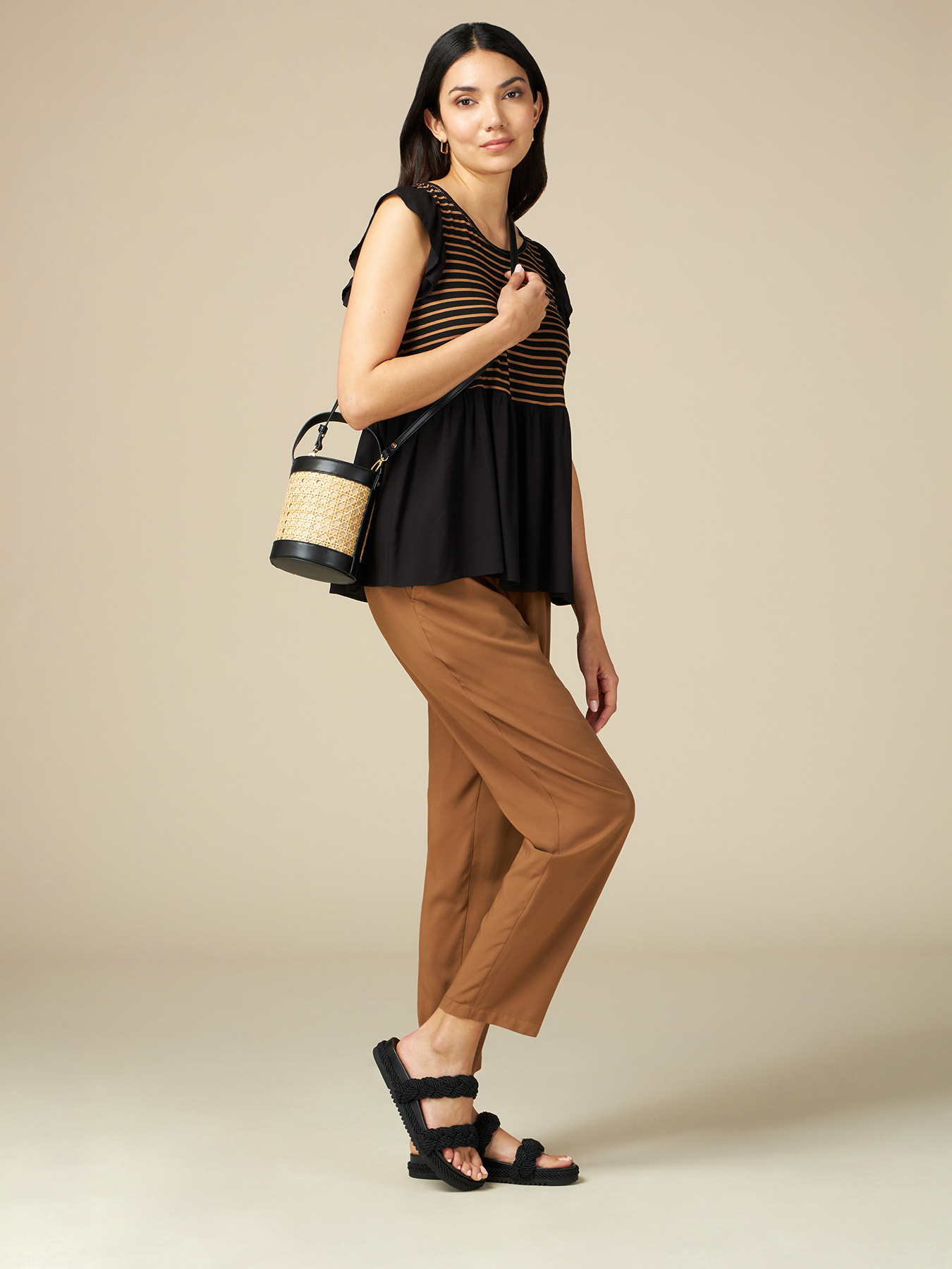 Gestreiftes Oberteil aus zwei image number 3