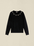 Pull avec broderie bijou image number 3