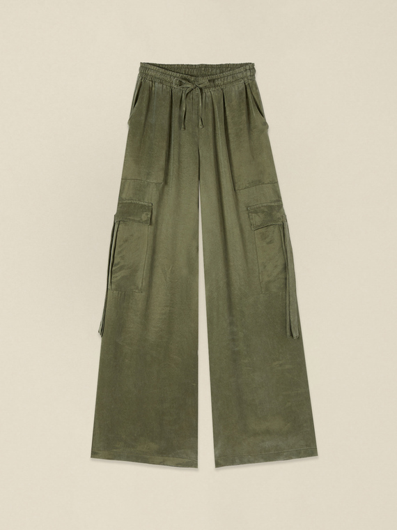 Pantalon cargo en tencel