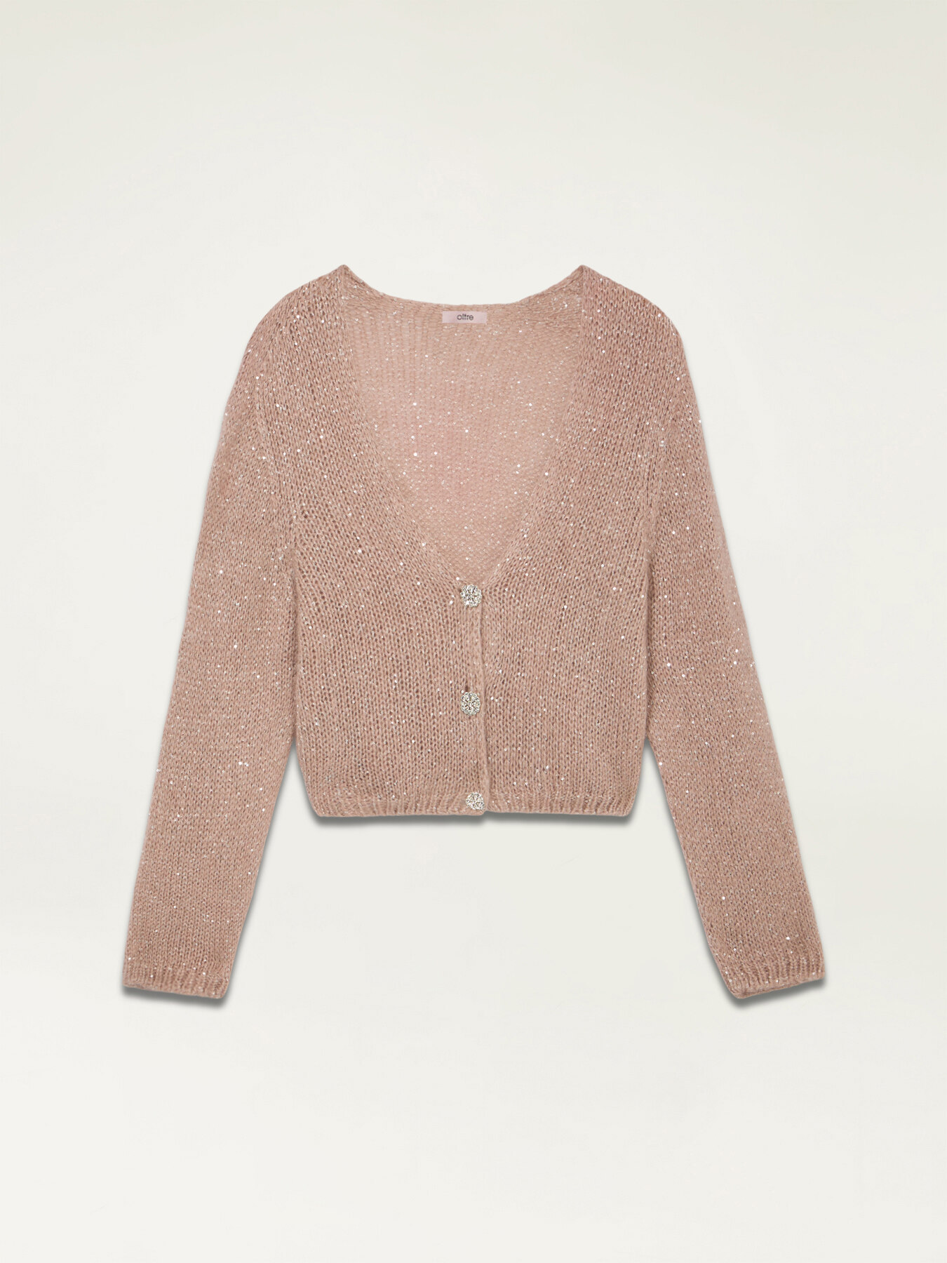 Mohair blend cardigan with jewel buttons image number 3