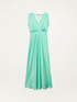 Vestido largo de enver satin image number 1