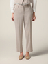 Pantalones pitillo de tejido fluido image number 3
