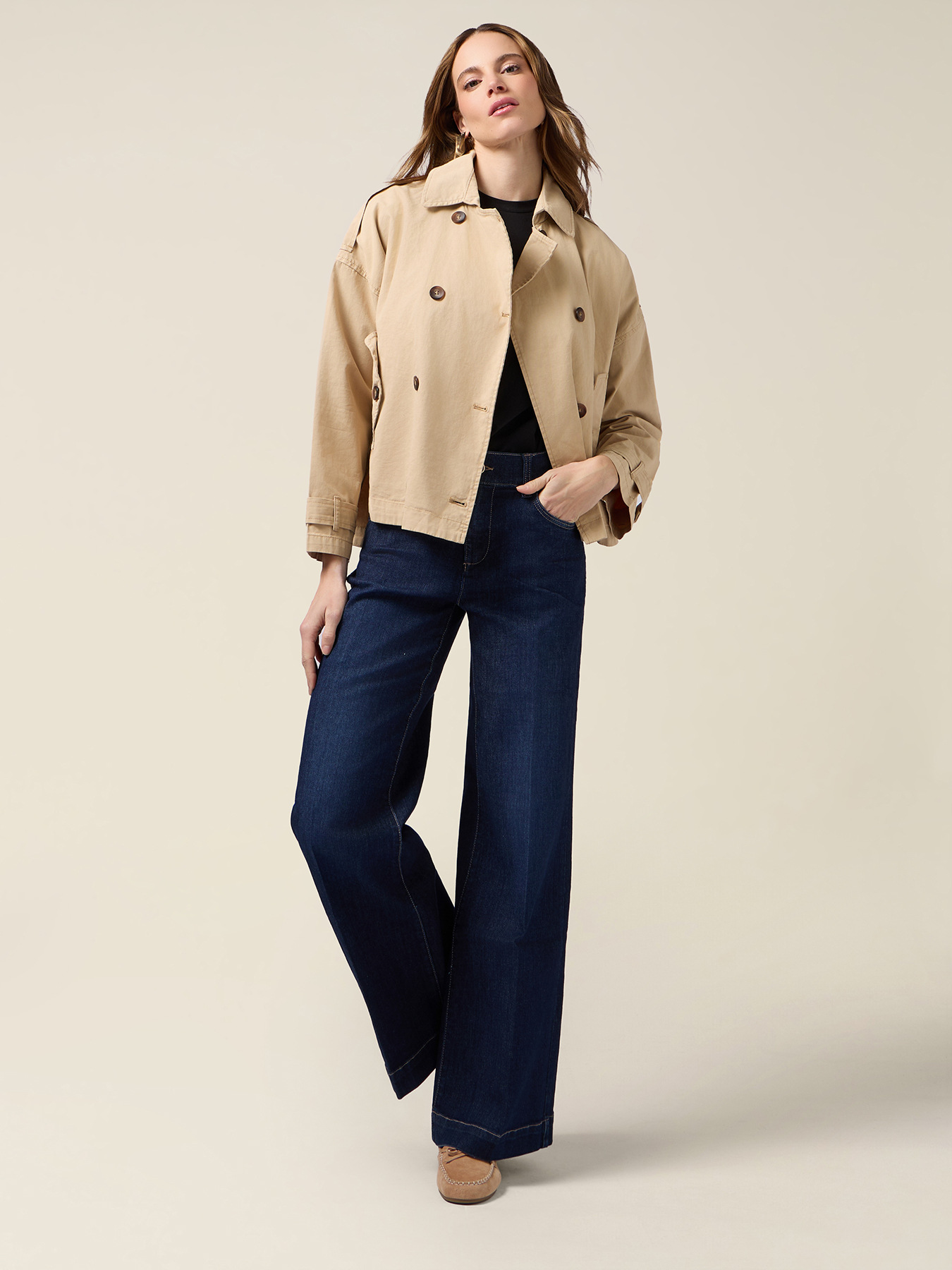 Wide-leg jeans image number 0