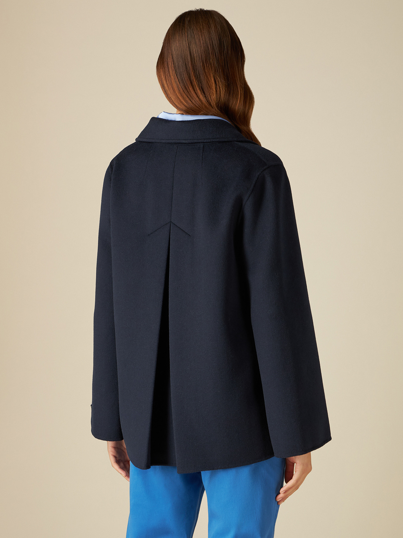 Short wool blend coat image number 1
