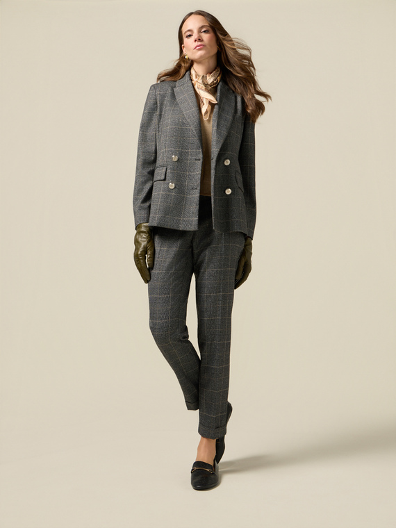 Pantalones regular cuadros