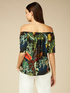 Patterned off shoulder blouse image number 1