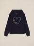 Sweat-shirt en maille avec broderie bijou image number 3