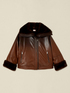 Jacket with faux fur-effect inserts image number 3