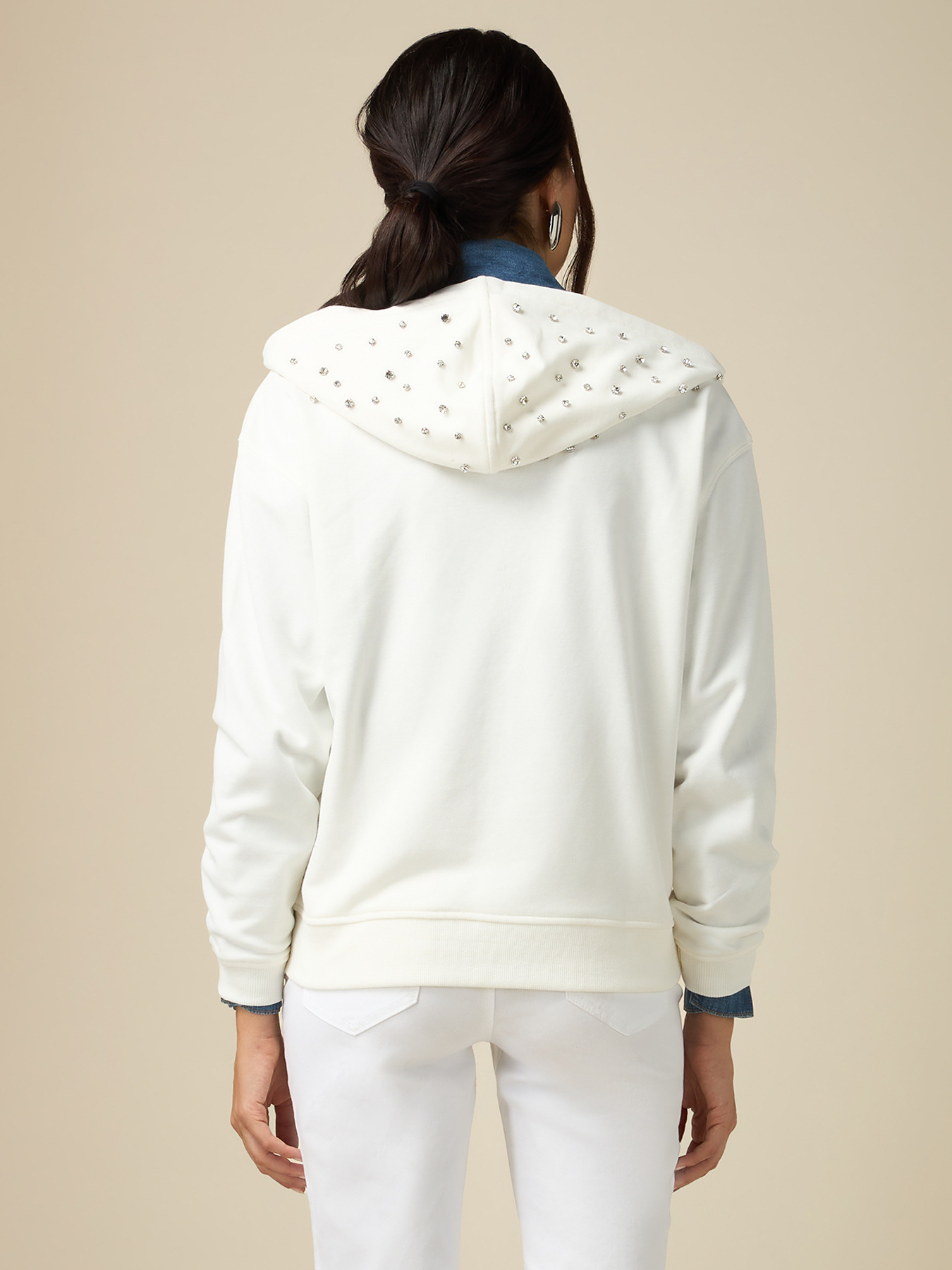 Hanorac cu pietre pe glugă image number 1