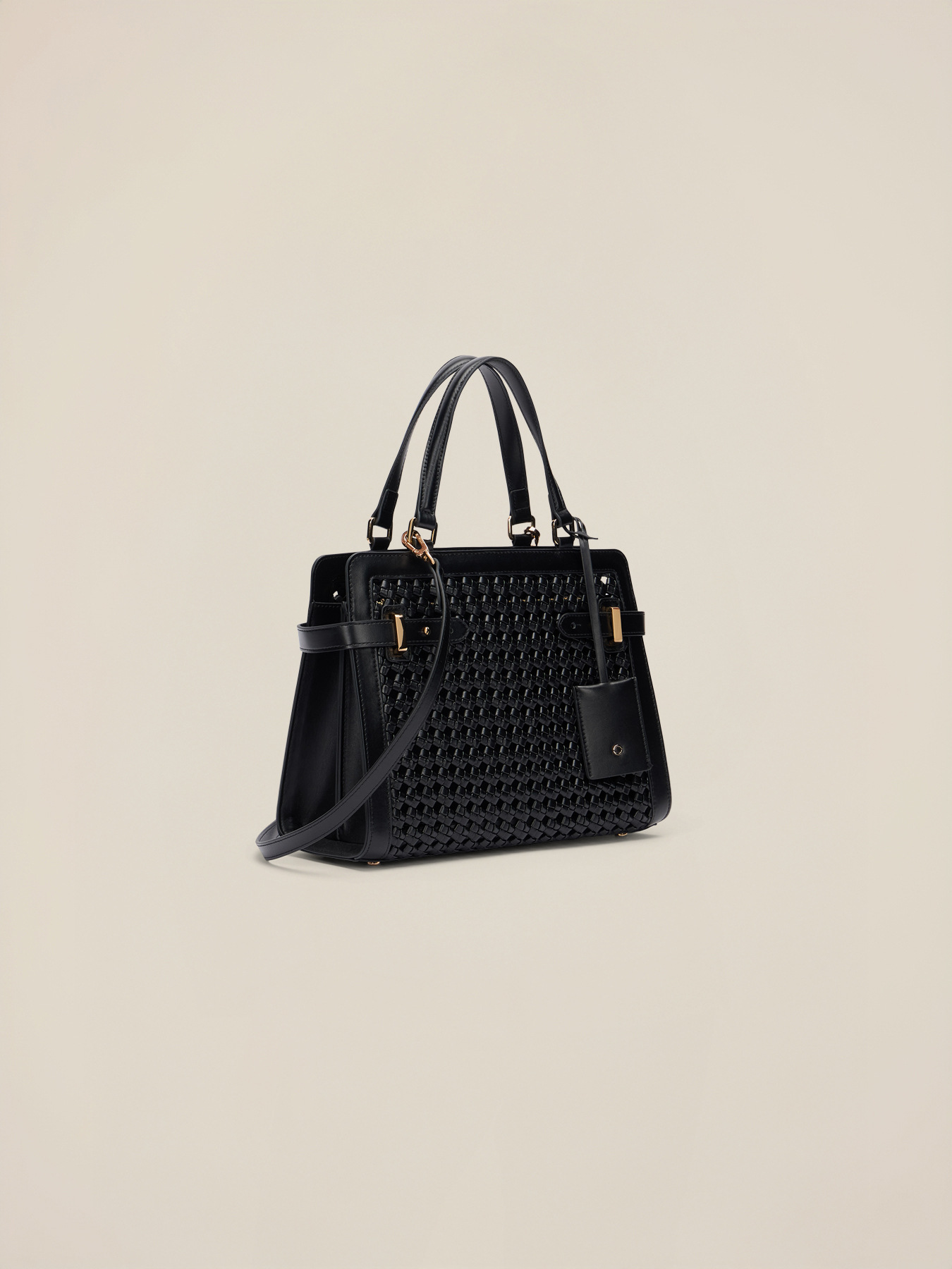 Gro&szlig;e Tasche mit Flechtmuster image number 3