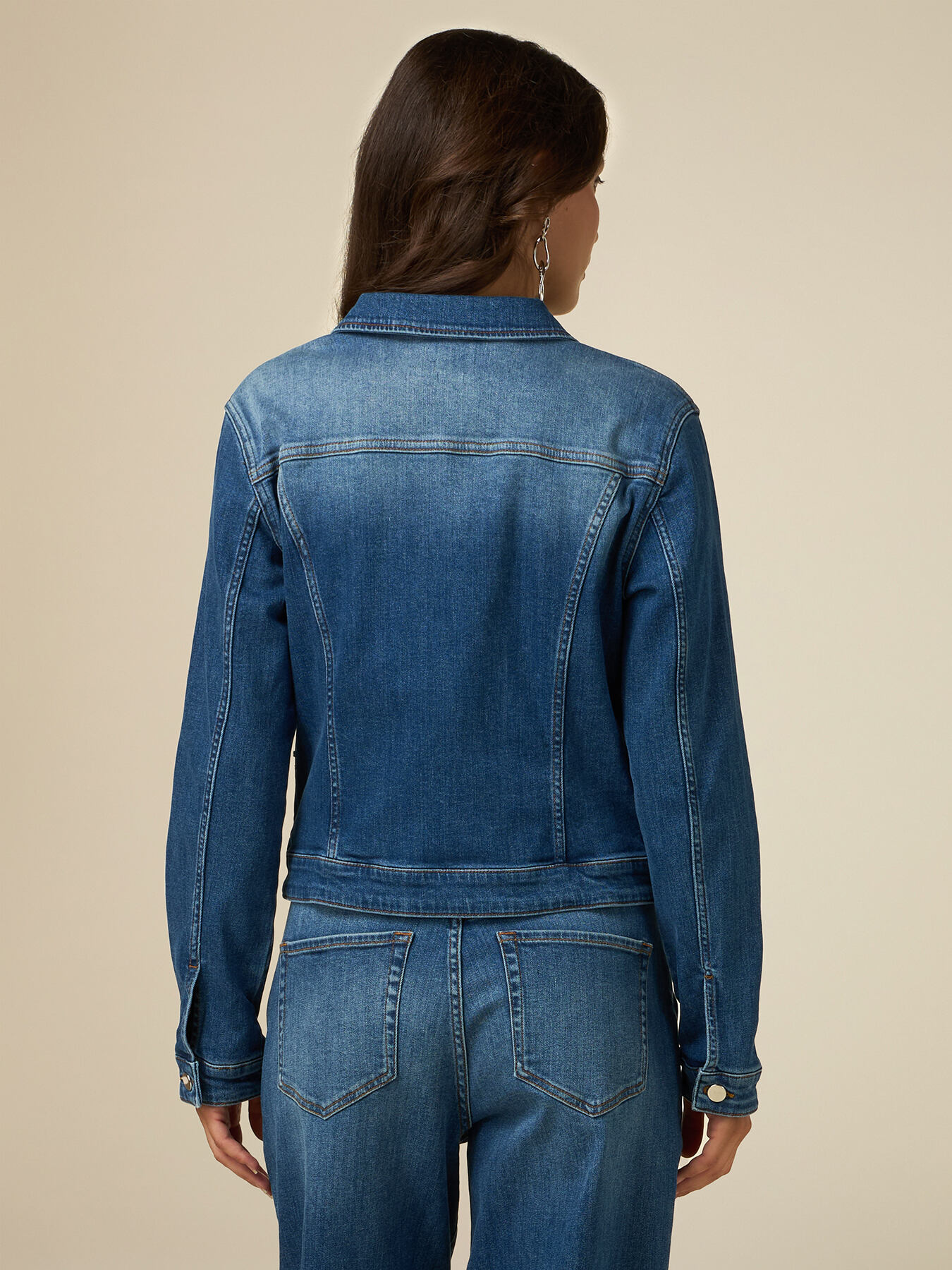 Jeansjacke mit Schmuck-Stickerei image number 1