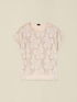 Embroidered blouse with lace image number 3
