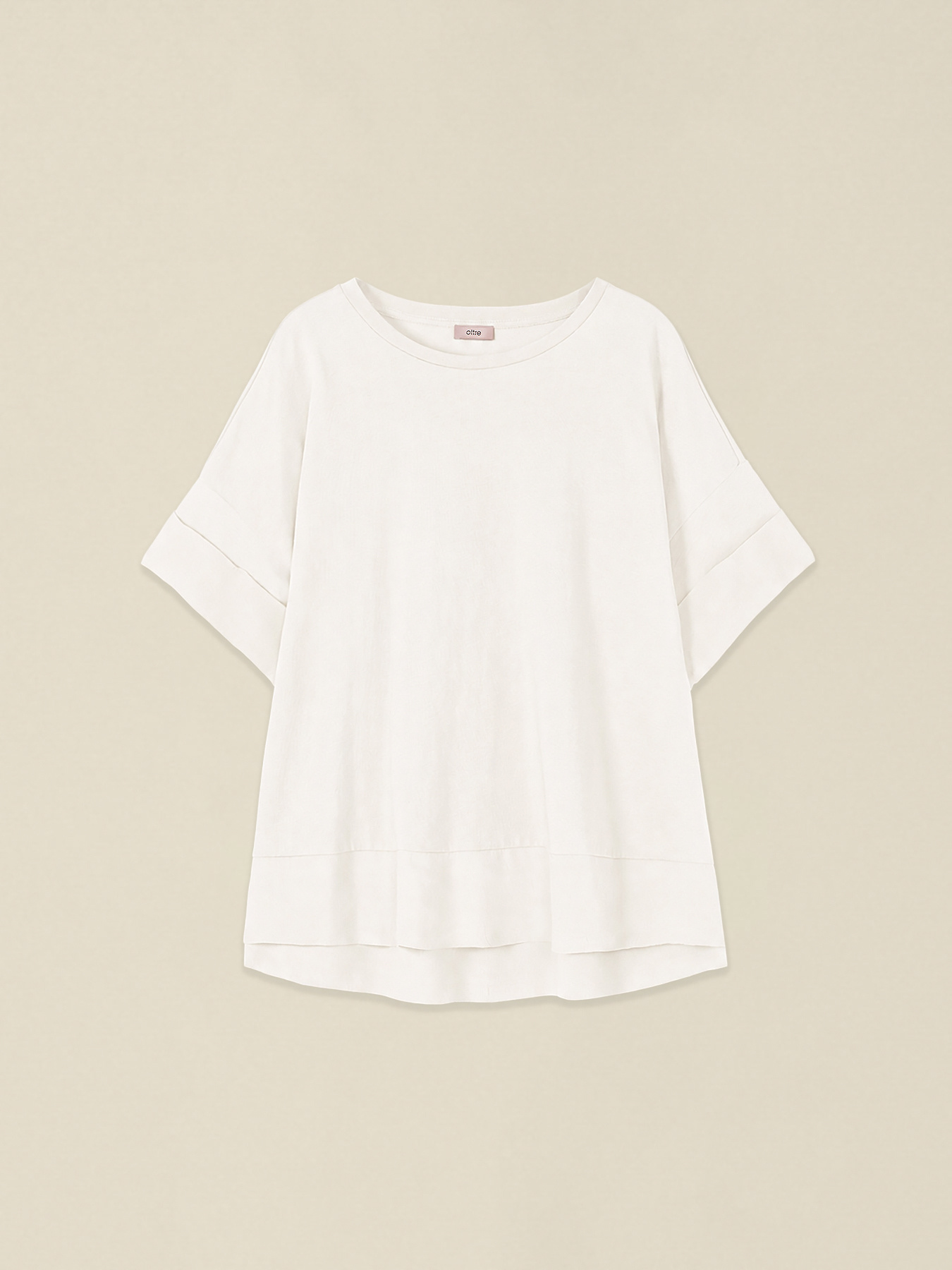 Bi-material oversized T-shirt image number 0