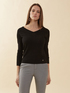 Pullover aus Viskosegemisch mit weitem Ausschnitt image number 2
